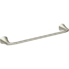  2 -Moen Lindor 24 In. Bathroom Towel Bar, Spot Resist Brushed Nickel MY8724BN