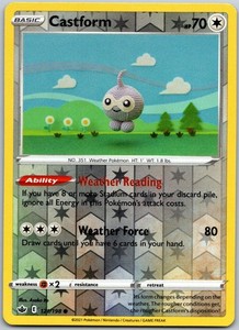 Castform 121/198 Chilling Reign Reverse Holo