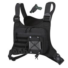 Outdoor Sports Chest Bag for Men, Chest Vest Holster Fits Most Pistols, Adjus...
