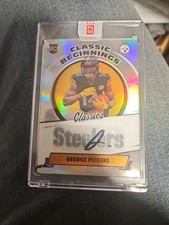 2022 Panini Classics George Pickens Classic Beginnings Rookie Auto Gold  /60 RC