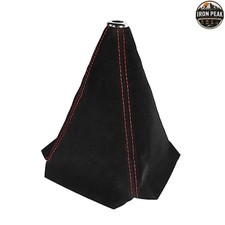 Shift Boot Cover Blackred Suede Manual Auto Shifter Dustproof Gaiter