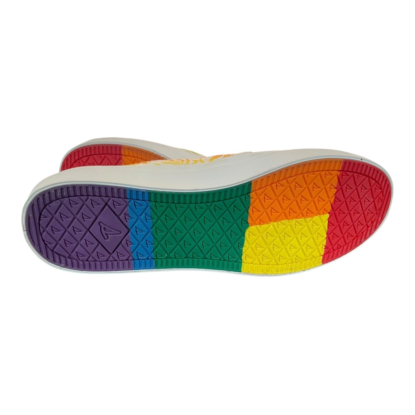 SAOLA Sperry Pride Sneakers Slip On Stampa Arcobaleno Scarpe Tela Comode Donna 8 5 M