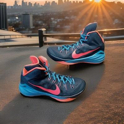 Nike Hyperdunk 2014 Men's Size 8.5 Basketball Shoes Seaweed/Hyper Punch Flywire