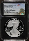 2025-W (PF70) Proof American Silver Eagle ~U.S. Army Privy~$1 NGC FDOI First Day