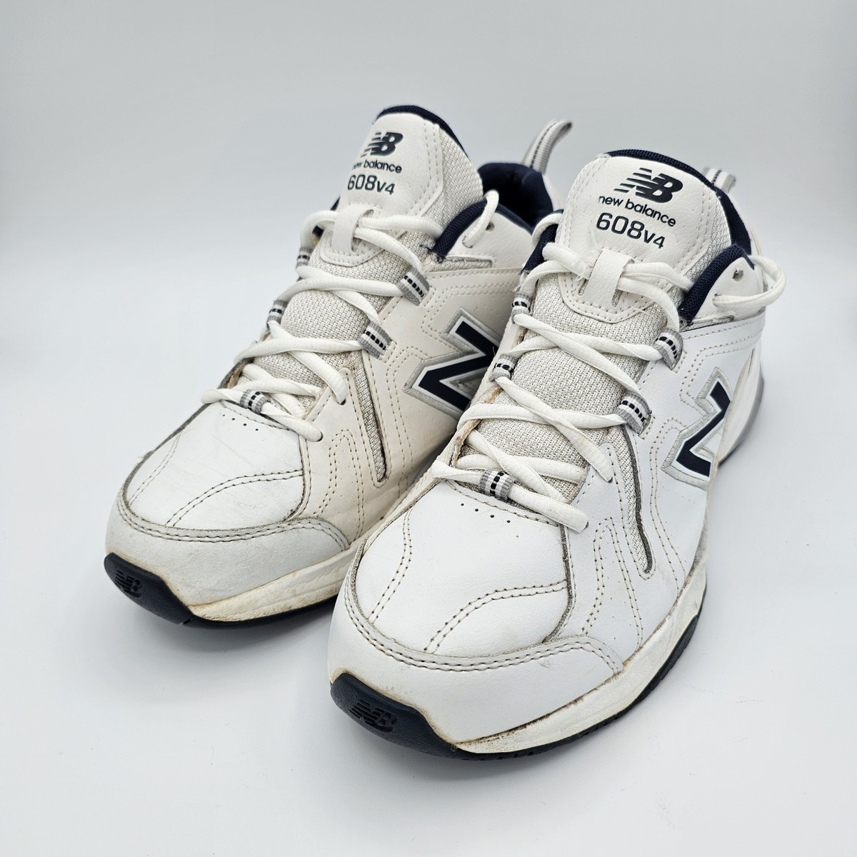 New Balance 608v4 Mens Training Shoes White Navy MX608V4W Size 10.5 D New In Box MX608v5 - New Balance main image 2