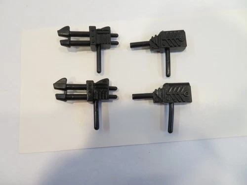 Vintage Masters Of The Universe Lot Modulok 2 Gun & 2 Laser Guns Accessories