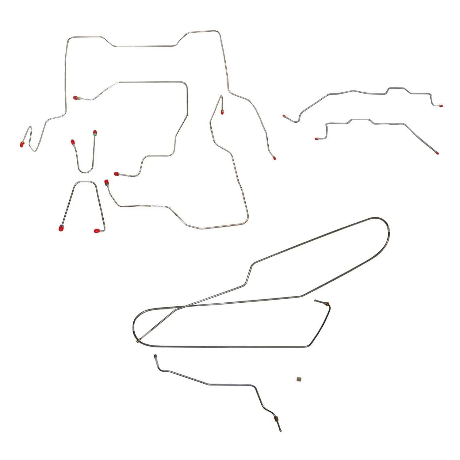 JEGS 636118 Complete Brake Line Kit 1995-2000 GM K2500 K3500 Regular Cab Long Be