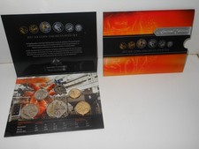 2012 Australian Mint Coin Set  $2 $1 50 20 10 5 cent HYPER-METALLIC COLOURED 50c