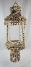 Sea Shell Cowrie Vintage 70's Plant Planter Hanging Holder Hobo MCM Tiki 29.5" Sea Shell Cowrie Vintage 70's Plant Planter Hanging Holder Hobo MCM Tiki 29.5" - Image 1