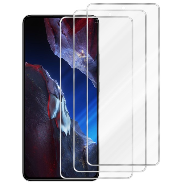 3X Panzerfolie FüR Xiaomi Poco F5 Pro Schutz Folie Tempered Display-Schutzglas-image