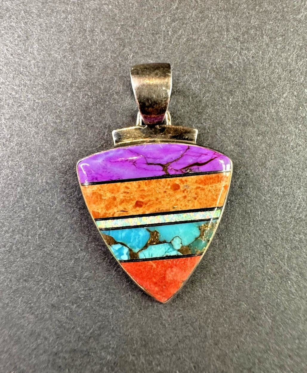 Sterling Silver Signed Philippines Multi Gemstone… - image 1