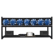Kingwin 8 GPU Miner Rig Case Frame Premium Stackable Aluminum KC-8GPU