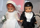 VTG Wedding Memories PATSY 10" Dolls BRIDE & GROOM SET Effanbee w/COA Box Charms — photo 5