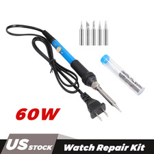 1 Soldering Iron Electric Gun Adjustable Temperature 60W Welding Solder Wire Kit