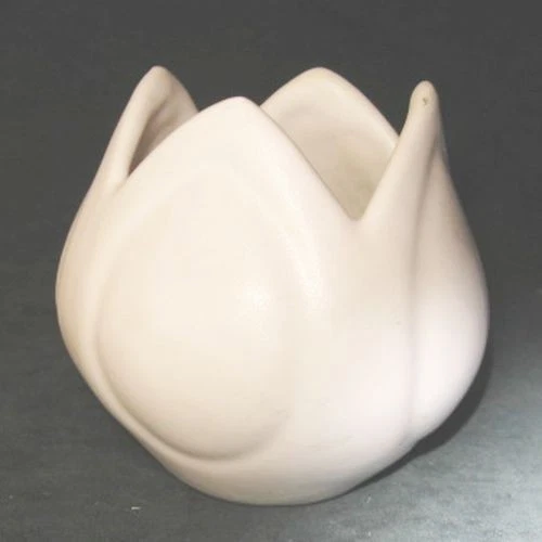 Van Briggle Small White Lotus or Tulip Vase