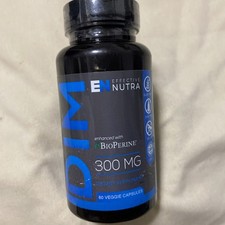 Effective Nutra- DIM Supplement 300mg Capsule - Bioperine. 60 VCap Exp 12/26