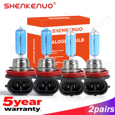 4X H9 H11 Halogen Headlight high low Beam Bulbs For Pontiac G6 2005 2006 -2010