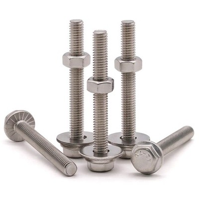 M101.5x60mm Flanged Hex Bolts Nuts Washers 304 Stainless Steel Full 6 Sets