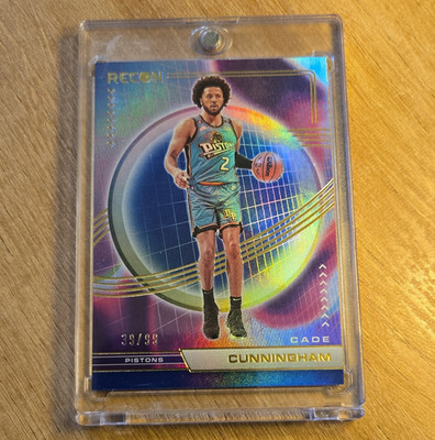 Panini 2022-23 Recon Cade Cunningham Holo Blue #16 Detroit Pistons 39/99