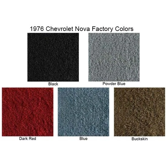 ACC 1975-79 Fits Chevy Nova 2 Door 4-Speed Cutpile Carpet, Powder Blue Foto 4 de 4