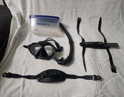 Diving/Snorkeling Lot Mask/Snorkel/XS Foto/Knife/Case