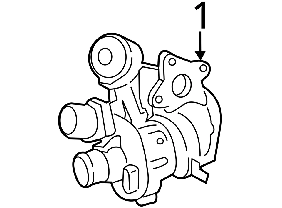 Turbocompressor Ford Transit 350 2018 fabricante de equipamento original 130K milhas - LKQ428641069 - Imagem 4 de 4