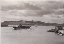 Original photo Royal Navy Aircraft Carrier HMS Centaur 1961 leaving Portsmouth