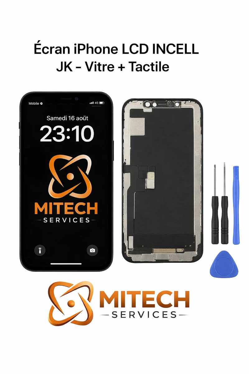 Écran LCD Complet Pour IPhone XR - Noir - Vitre Tactile + Outils + Verre Trempé - Neuf