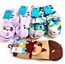 5 Pairs Kids Cozy Grippy Sock Shoe Size 4-8.5 West Loop