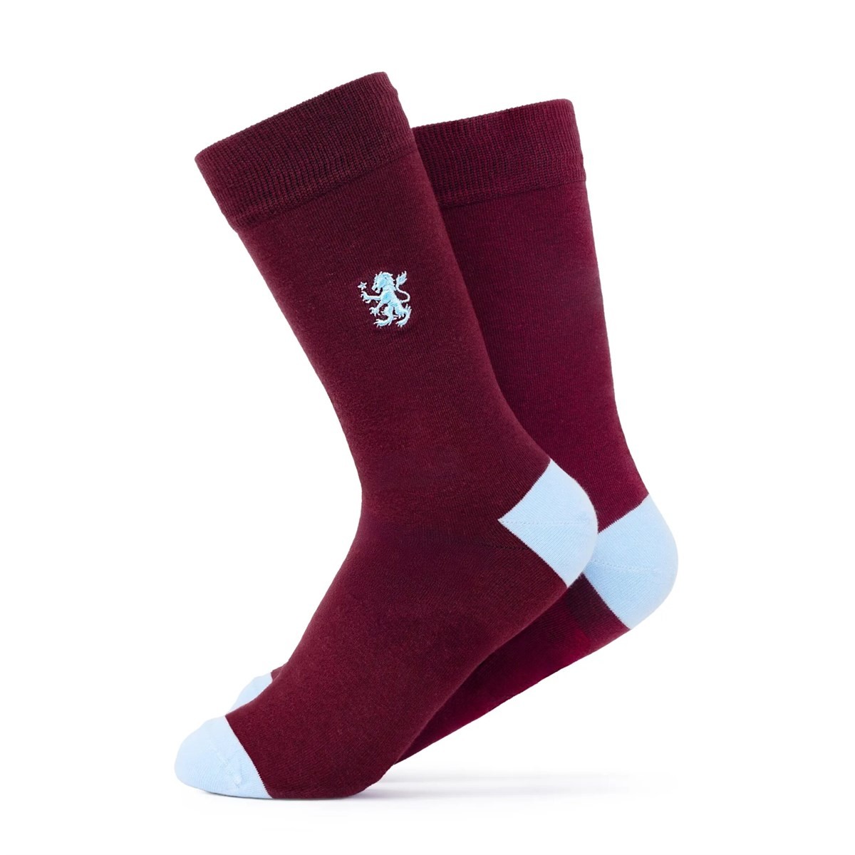 Aston Villa FC Claret and Blue Dress Socks - Size 7 - 11, Socks, Sports, Gift
