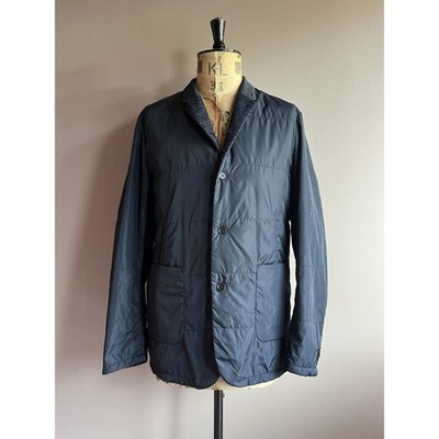 Still By Hand Jacke Herren Gr. L Navy Chore Utility Padded Insulated Nylon Japan