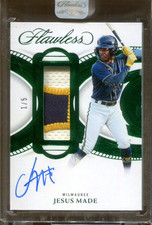 2025 Panini Flawless Jesus Made Emerald Prominent Swatch Patch Auto 1/5 #PSS-JM