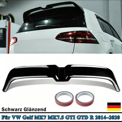 Für VW Golf 7 GTI R MK7.5 Heckspoiler Glanz Schwarz Dachspoiler Heckflügel 14-17