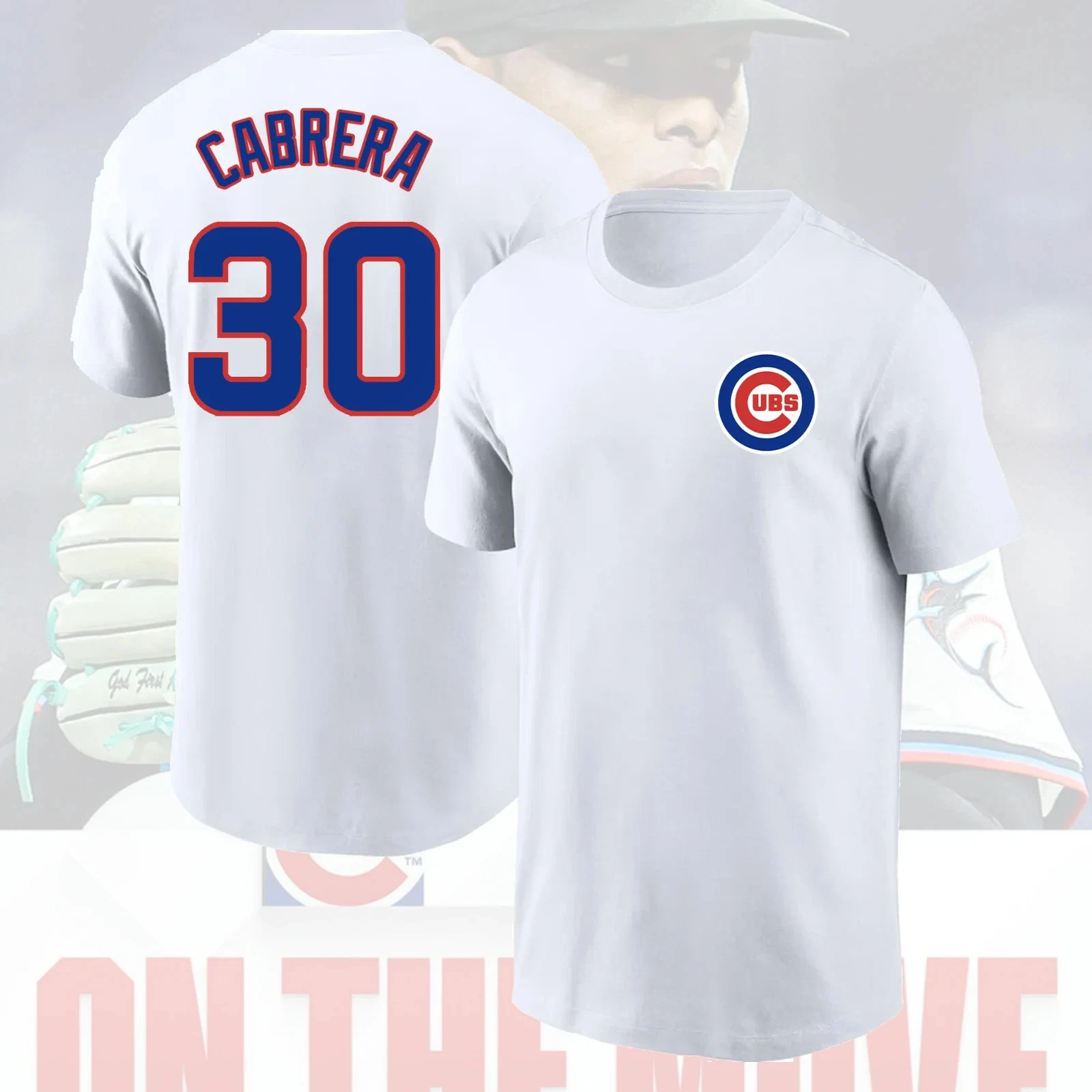 Edward Cabrera #30 Chicago Baseball 2026 Player Name & Number for Fans