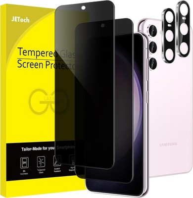 2PCS Privacy Screen Protector & Camera Lens Protector for Samsung Galaxy S23+ 6.