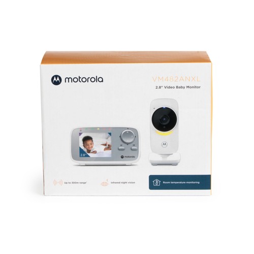 Motorola Baby Monitor VM482ANXL Mood Lighting Low Battery Alert Temp Monitoring