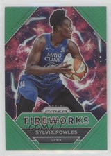 2021 Panini Prizm WNBA Fireworks Green Prizm Sylvia Fowles #4 uw8
