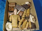 1960s JOHNNY WEST MARX Action Figure SPARE BODY PARTS + ACCESSORIES