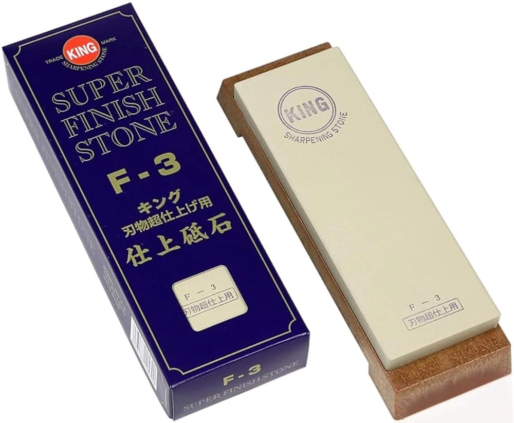 Japanese Sharpening Stone KING Finishing Stone F3 Grit #4000 with Stand Sharp...