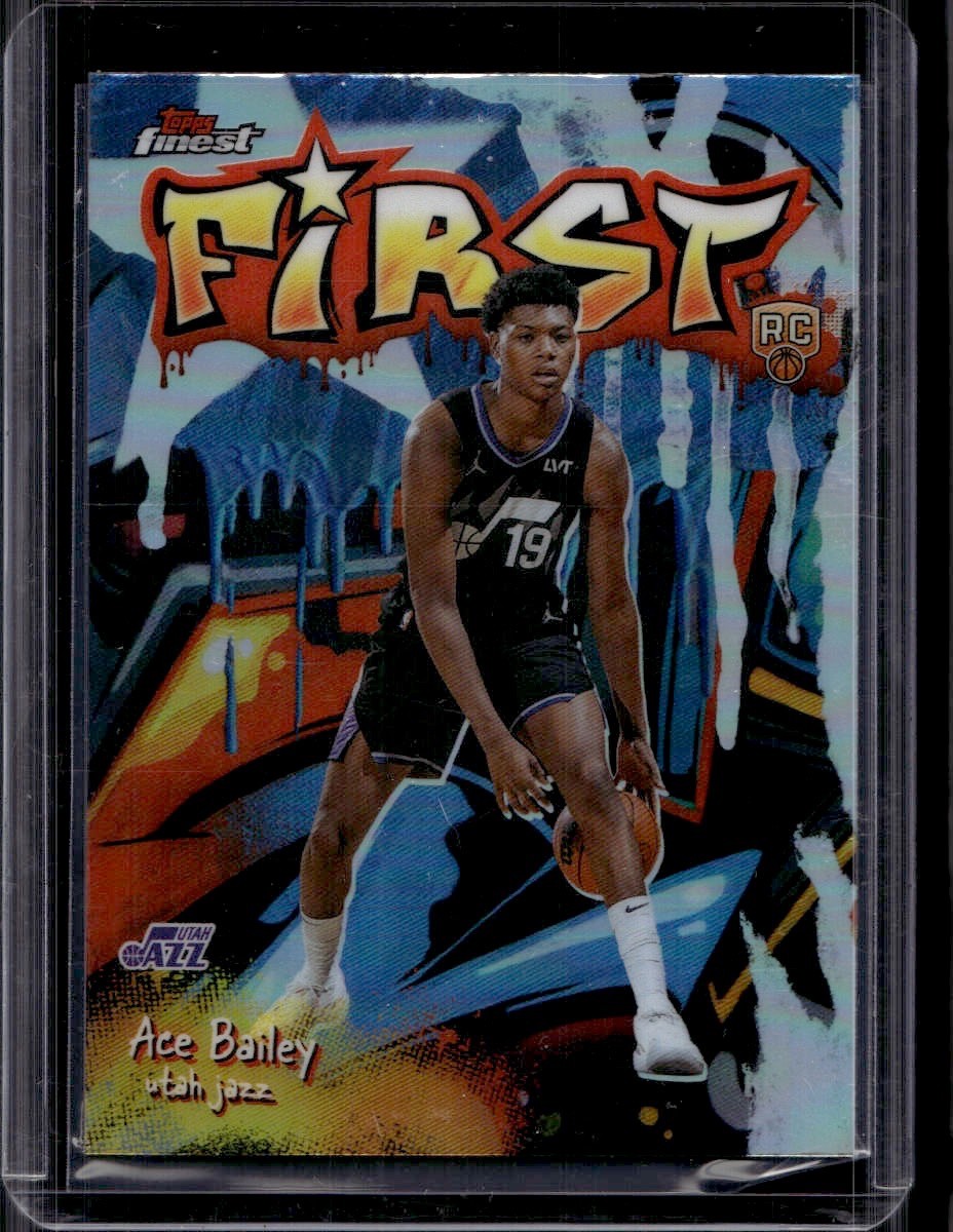 2025-26 Topps Finest - First- Ace Bailey #F-5- Refractor (RC)