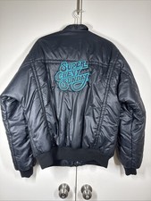 Vintage 90s Super Chevy Hot Rodding Super Show Bomber Jacket Men s XL Puffer