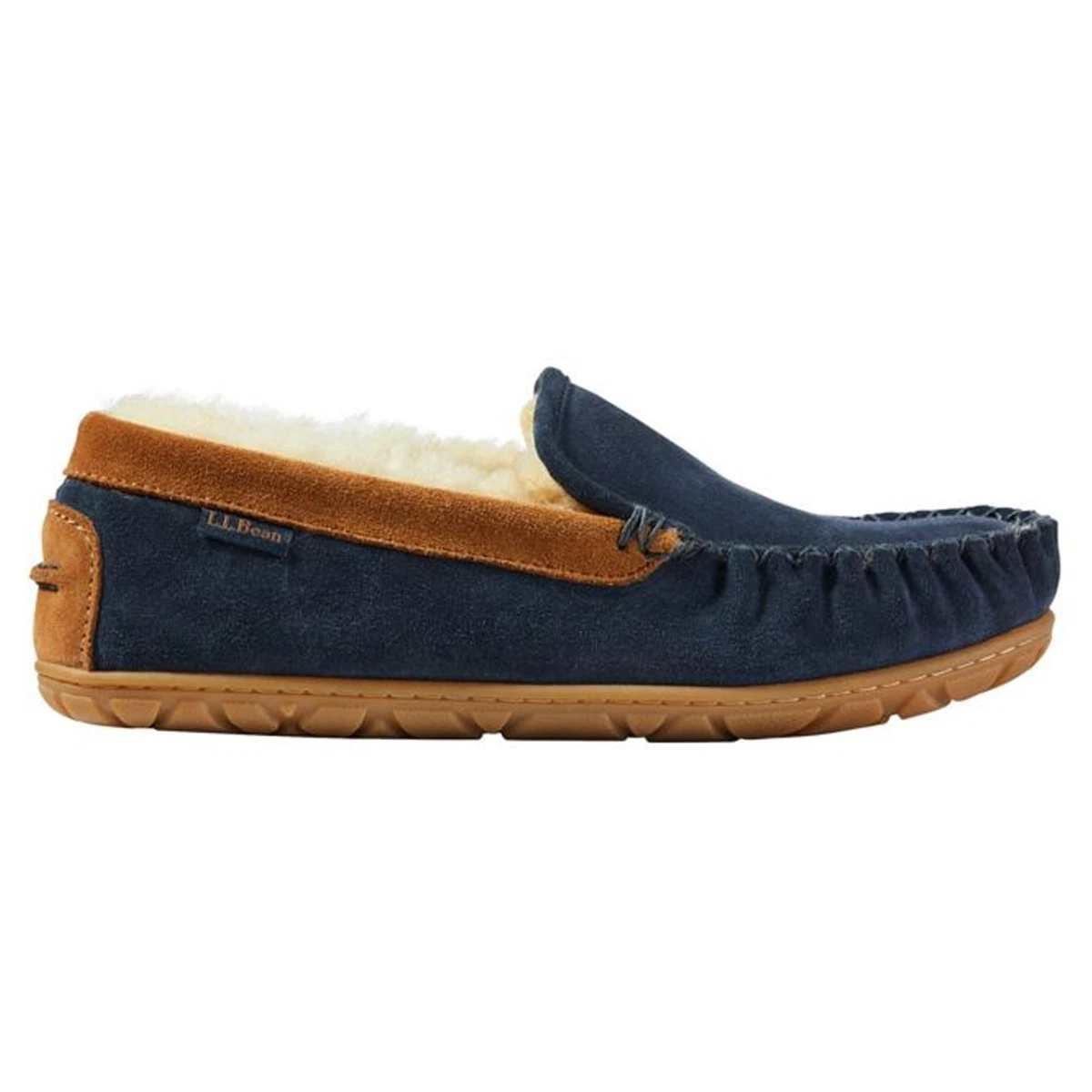 Ll Bean Wicked Good Slippers Men Size 11 Blue Suede LL Bean Mens Slippers Wicked Good Green Brown | Mercari main image 3