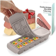 Silicone Baby Food Freezer Tray with Lid