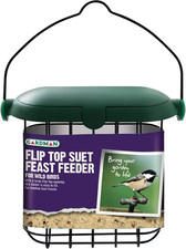 Image of Gardman A04246 Flip Top Suet Feeder Bird, Multi-Colour, 350 G