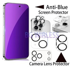 For iPhone 17/16/15/14/13/12 Tempered Glass Screen Protect/Camera Lens Protector