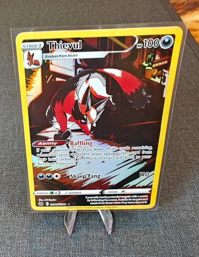 Thievul GG17/GG70 Crown Zenith Galarian Gallery Pokemon #17 Rare Full Art Holo