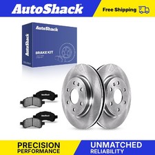 Front Brake Rotors Ceramic Pads for GMC Acadia 2009-2017 Chevy Traverse V6