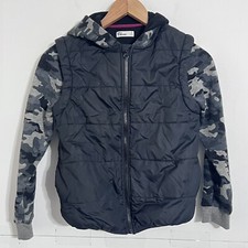 Epic Threads Boys Girls Unisex Teens Hybrid Fleece Jacket Size S Camo Hoodie