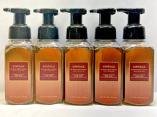5 Vintage Men's Collection Bath  Body Works Gentle Foaming Hand Soap 8.75 oz