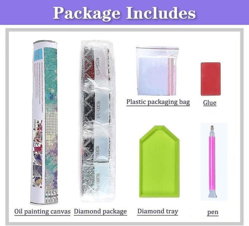 Gnome Diamond Painting Kits for Adults, DIY Gnome with Flower Butterfly Diamond. - Picture 6 of 7